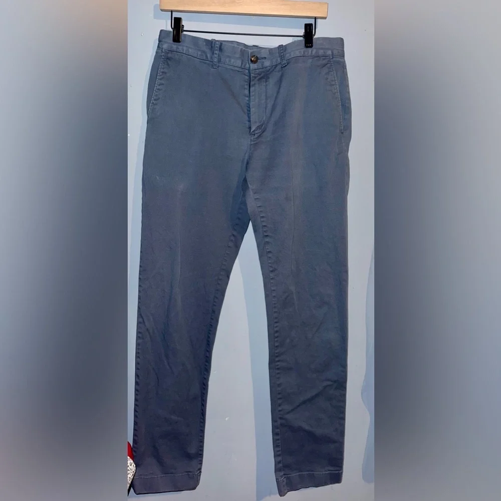 🔵 J.Crew Flex Slim Chino Pants – 32x34